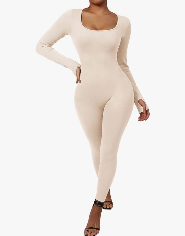 Women Ribbed One Piece Jumpsuits Cheap