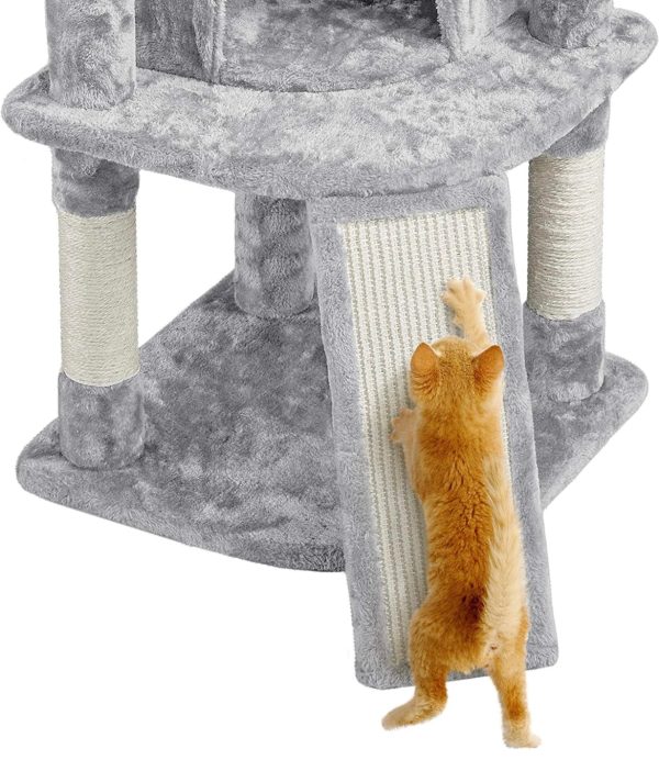 Yaheetech Cat Tree, 107cm Cat Tower for Indoor Cats, Cat Climbing Tree with 5 Scratching Posts Online