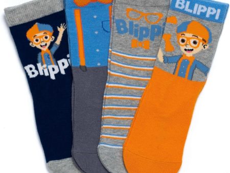 Blippi Kids Socks | Pack of 4 Discount