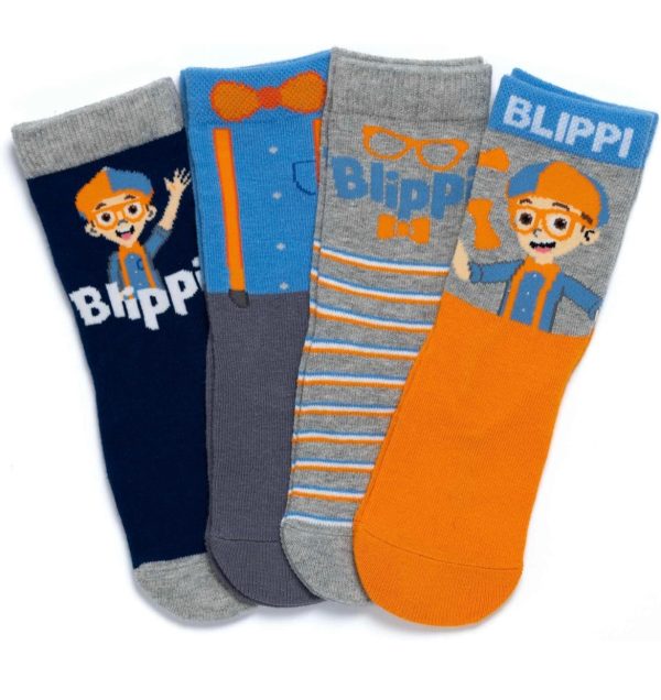 Blippi Kids Socks | Pack of 4 Discount