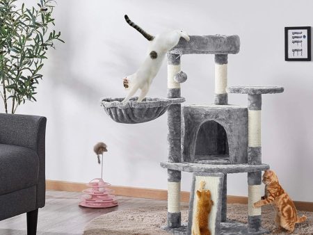 Yaheetech Cat Tree, 107cm Cat Tower for Indoor Cats, Cat Climbing Tree with 5 Scratching Posts Online